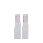 Women Grey & Red Printed UV Protection Hand Gloves